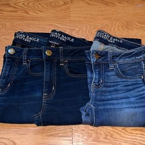 American Eagle super stretch Jeggings bundle